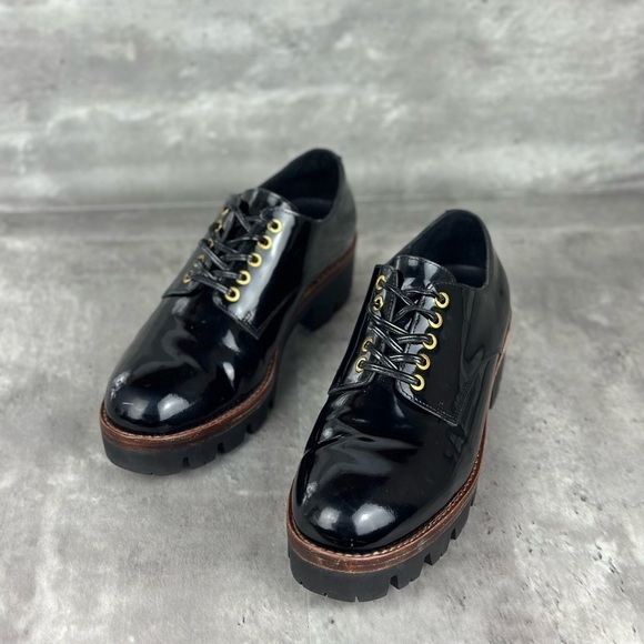Jeffrey Campbell Trevor Oxford Patent Leather Shoe Size 8 - Picture 8 of 9